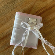 シール帳 m5 透明シール帳 クリア リボン バレエコア