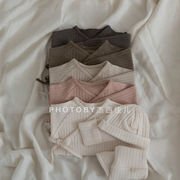 2026新品★子供服　上下セット+帽子　セットアップ★65cm～90cm 4色