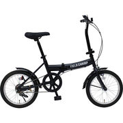 フィールドチャンプ 16インチ折畳み自転車BK MG-FCP16BK【直送品】［送料無料］
