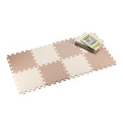 シービージャパン やわらかジョイントカラーマット 30cm 8枚組 モンブラン