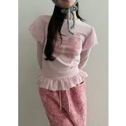 今季マストバイ   気質   おしゃれ   レース  フィット  パッチワーク  フリル  インナー