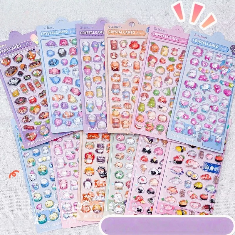 DIY手作★立体キャラクターシール★粘着シール★3Dシール★手帳用・創意ステッカー