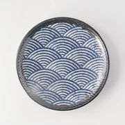 【特価品】19.5cm青波皿[B品][美濃焼]