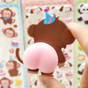 子供お褒めシール★立体お尻もちもち★防水ステッカー ★DIY デコレーション用