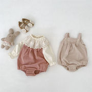 2026春新作　ベビー服　コーデュロイ　サロペット　ロンパース　女の子　カバーオール　可愛い　子供服