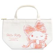 サンリオ 保冷 帆布 ランチ バッグ 水彩 ビッグリボン ハローキティ【小ロット販売】