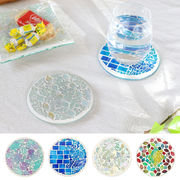 モザイク ラウンドコースター[ガラス ステンドグラス オリエンタル アジアハワイマリンサーフ フラ26SS]