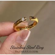 ステンレス 指輪 18K リング  大人可愛いリング ステンレス 上品 ステンレス指輪 男女 超新作2026