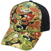 金襴綿ＣＡＰ 金龍　日本/和柄/帽子/お土産　※2026/5月入荷予定