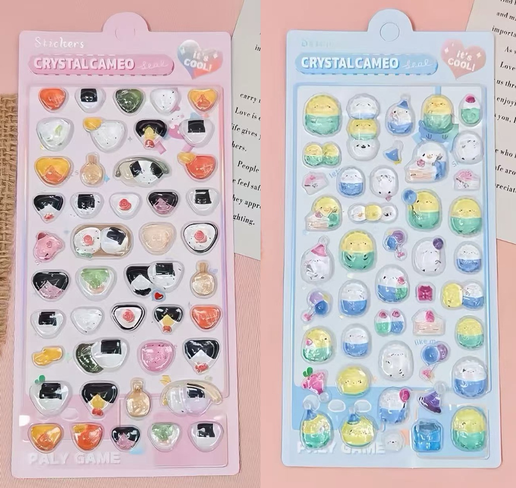 3Dステッカー 手作りDIY 子供おもちゃ  立体ステッカー 粘着シールLF