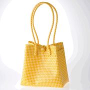 めちゃ軽＆丈夫！★　人気のバリ島 パサールバッグ /イエローL ＜ロングショルダー＞