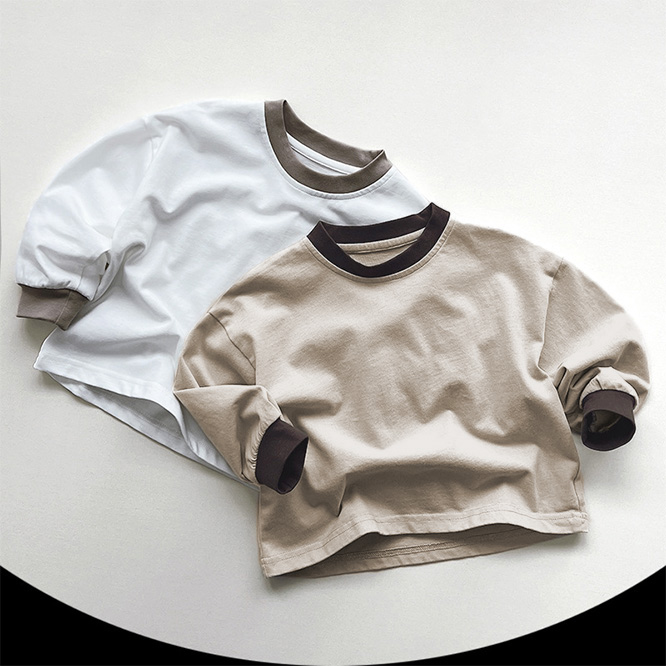 2026春※シンプル 長袖Tシャツ コットン トップス 男女兼用