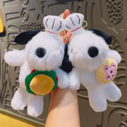 新作 の掛け飾り キーホルダー 撮影道具 バッグチャーム ストラップ ぬいぐるみ ぬい ペンダント 子犬4色