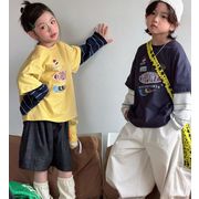2026 夏新作 トップス 韓国風子供服 子供服 Tシャツ長袖スウェット2色 90cm-150cm