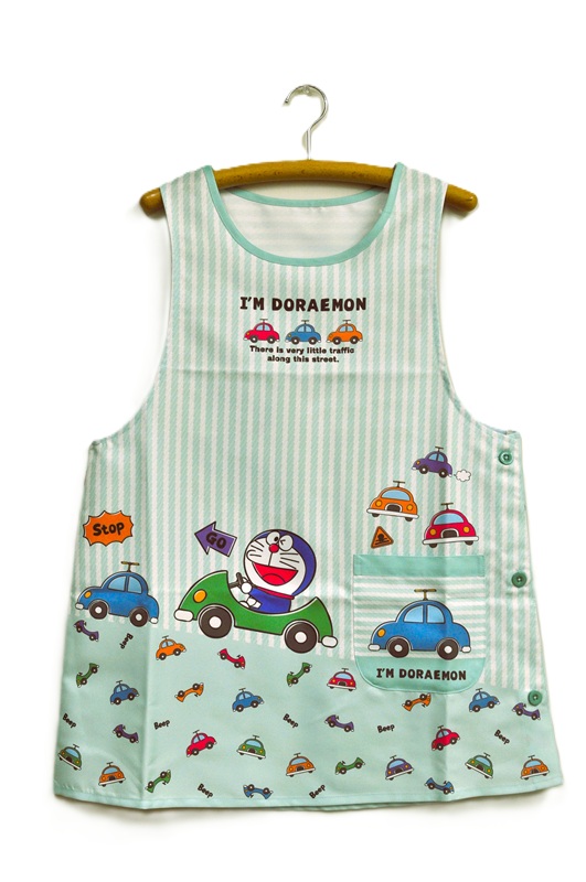 【即納】アイムドラえもんクルマキッチン　レディースエプロン 保育士 介護士