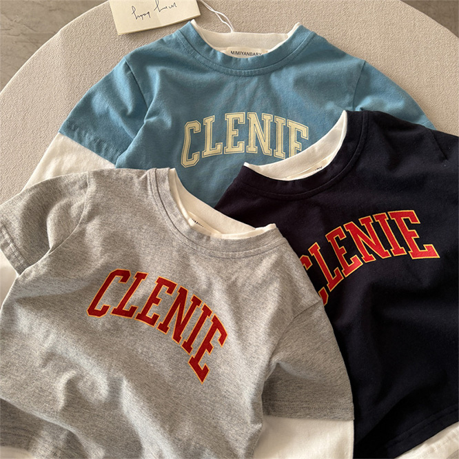 2026春※YMM☆長袖Tシャツ ロゴフェイクレイヤードT シンプルインナー 男女兼用