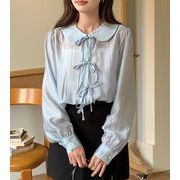 今季マストバイ   気質   おしゃれ   ボウタイ付き  長袖シャツ  トップス