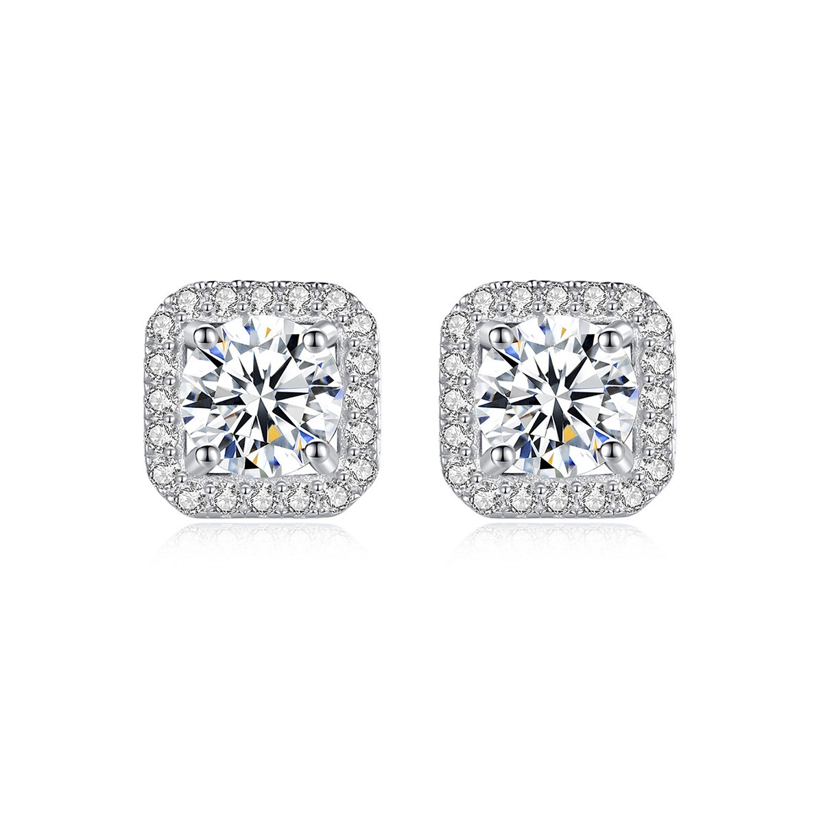モアサナイト ピアス レディース 耳飾り 1ct 925シルバー アクセサリー ジュエリー キラキラ おしゃれ
