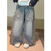 2026年　MXWQ 韓国風子供服 キッズ服  ボトムス　デニムズボン　ジーンズ 　90-150