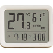 タニタ デジタル温湿度計 アイボリー TC-421IV