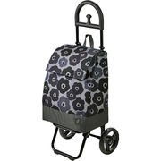 シャルミス ショッピングカート　花柄 グレー 15-5039-20