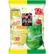 【期間限定】ぷるんと蒟蒻ゼリーパウチ　レモンスカッシュ＋メロンソーダ