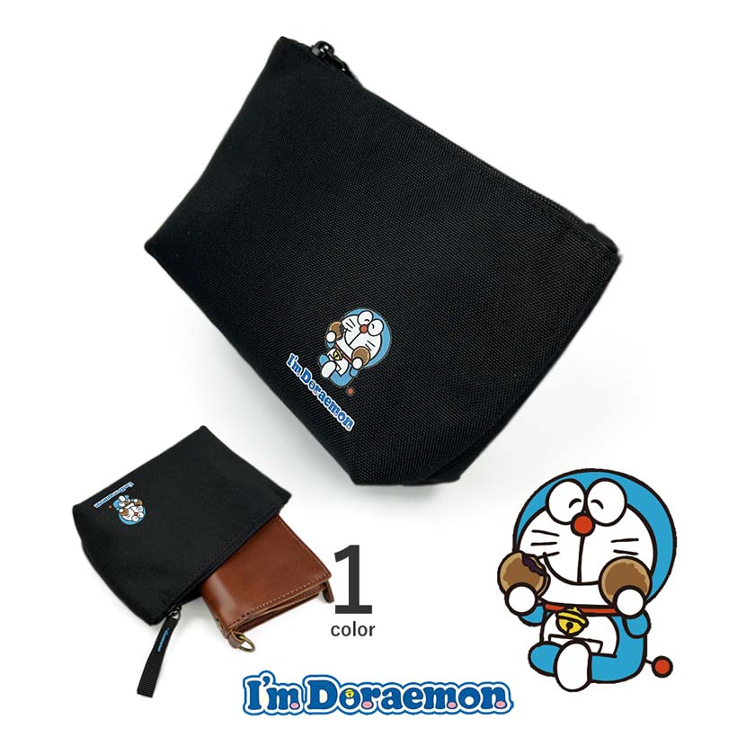 サンリオ×アイム ドラえもん 軽量ナイロン マチ幅大き目 マルチミニポーチ ミニバッグ