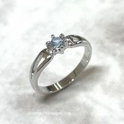 【日本製】サイドハートカットダブルフェイス☆SILVER925ピンキー【高品質クリスタル使用】/SR-3848-S