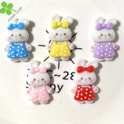 兎 アクセサリーパーツ デコパーツ 髪飾り ペンダント ハンドメイド スマホケース美容 可愛い