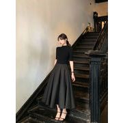 今季マストバイ   早春新作  ハイネック ニット トップス＋ハイウエスト スカート   2 点セット