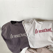 夏新作 ★ 子供服 夏 新品 韓国版 麻綿 半袖 Tシャツ 女の子 男の子 アンダーシャツ