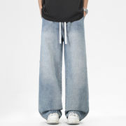 PC1393 2026年春夏新作 メンズ ボトムス ズボン ジーンズ デニム ワイド ファッション レトロ 欧米風