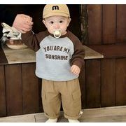 2026春秋子供服 可愛い トレーナー&パンツ セットアップ 韓国風 パーカー ベビー服 キッズ服 [73~120cm]