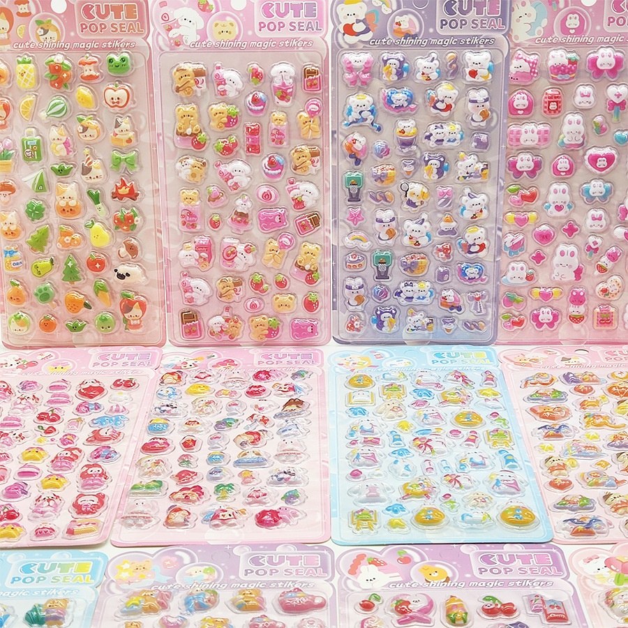 2026.3★HS★3D★立体エンボスシール★かわいいキャラクター★デコレーション用