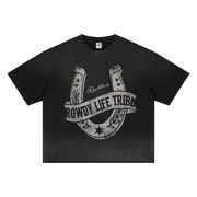 メンズファッション ビンテージ風 半袖 Tシャツ 男女専用 ストリート系 トップス 夏 2026新作★
