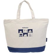 トートバッグ サンリオ はぴだんぶい BIG キャンバス トート ネイビー【小ロット販売】