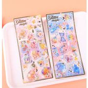 シール ステッカー 3Dシール リスタルの質感 文具 手帳素材 DIY 手帳 装飾シール シール