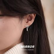 通勤用ピアス、気質イヤリング、 ポストsilver925 、ファッションアクセサリー、金属アレルギー対応