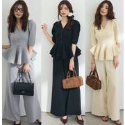 2026年新品★レディース服★セットアップ★トップス+ズボン★ 3色
