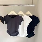 2026夏新作 子供服 　キッズ　女の子　トップス　T-シャツ　おしゃれ　3色　100～170cm