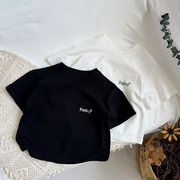 2026夏服※gl☆ワッペンプリント 半袖Tシャツ ラウンドネック ロゴプリント トップス