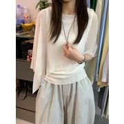 今季マストバイ  デザイン  おしゃれ    雰囲気　デザイン  ニット ブラウス  トップス