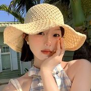 麦わら帽子　ストローハット　日焼け止め　春夏