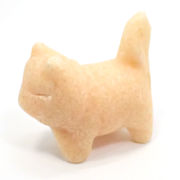 ≪特価品/国内在庫≫オレンジジェイド/猫ネコ/彫刻/約37x35x20mm