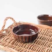 【特価品】9cmアメ釉ココット[B品][美濃焼]
