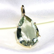 宝石質 グリーンアメジスト プライオライト ペンダント Greened Amethyst