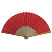 和紙扇子70型25間　緋色