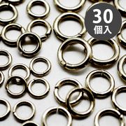 ステンレス 丸カン ガンメタ【サイズ8種類】【30個】 マルカン ハンドメイド