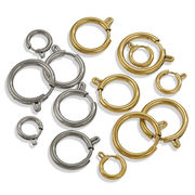 引き輪 【5～18mm】カンなし【1個売り】ゴールド K18／シルバー 留め金具 副資材 ハンドメイド