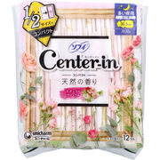 ソフィ センターイン コンパクト1／2 多い夜用 スリム 羽つき ナチュラルフローラルの香り 12個入